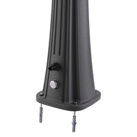 Sined Sole Grigia Doccia Solare Da Piscina Curva In Polietilene Hd Con Lavapiedi Grigio