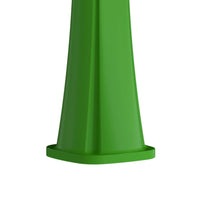 Sined Sole Doccia a Riscaldamento Solare Curva In Polietilene Hd Con Lavapiedi Verde Serbatoio 25 Litri Accessori In Metallo Nero