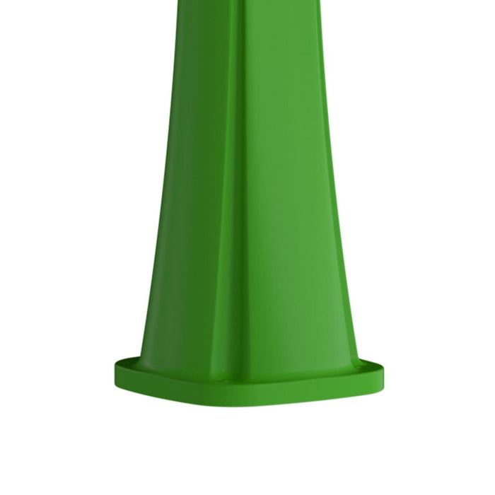 Sined Sole Doccia a Riscaldamento Solare Curva In Polietilene Hd Con Lavapiedi Verde Serbatoio 25 Litri Accessori In Metallo Nero