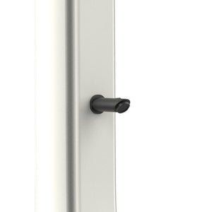 Sined Sole Xxl Doccia Solare Curva Serbatoio 40 Lt Filtro Anticalcare Bianca Soffione Rotondo Rubinetto Lavapiedi Accessori In Metallo Colore Nero