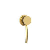 Sined Sole Xxl Doccia Solare Curva In Polietilene Hd Con Rubinetto e Lavapiedi Nero Serbatoio 40l Soffione Rotondo Rubinetto Lavapiedi Accessori In Metallo Colore Oro