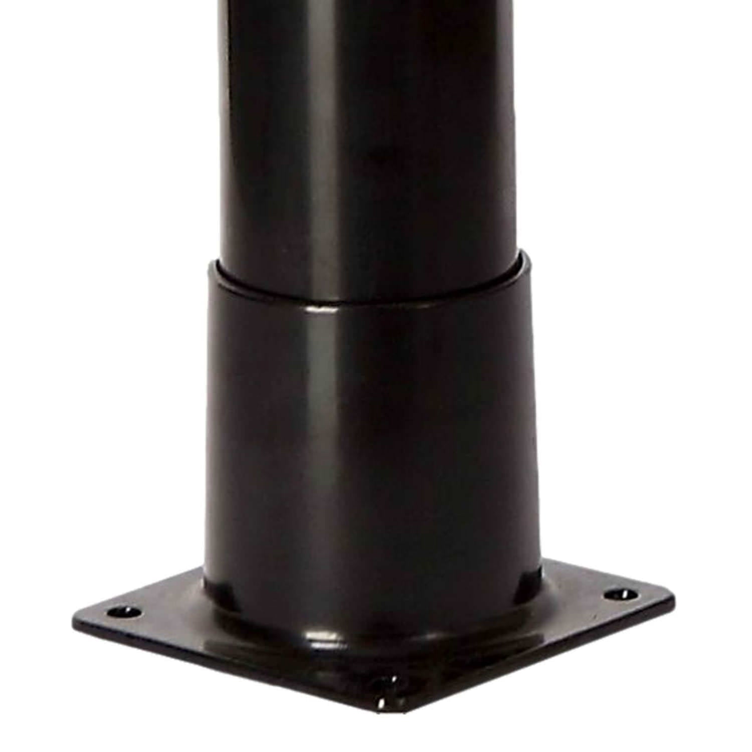 Doccia Solare Da Giardino Con Struttura In PVC Nero Serbatoio Da 18 Litri Soffione Rotondo In ABS Da 7 Cm Miscelatore In Metallo Altezza 211 Cm MPC DOCCIATOMNERA