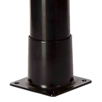 Doccia Solare Da Giardino Con Struttura In PVC Nero Serbatoio Da 18 Litri Soffione Rotondo In ABS Da 7 Cm Miscelatore In Metallo Altezza 211 Cm MPC DOCCIATOMNERA