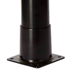 Doccia Solare Da Giardino Con Struttura In PVC Nero Serbatoio Da 18 Litri Soffione Rotondo In ABS Da 7 Cm Miscelatore In Metallo Altezza 211 Cm MPC DOCCIATOMNERA