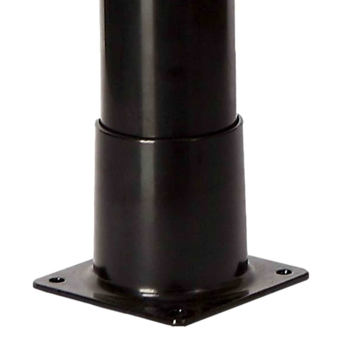 Doccia Solare Da Giardino Con Struttura In PVC Nero Serbatoio Da 18 Litri Soffione Rotondo In ABS Da 7 Cm Miscelatore In Metallo Altezza 211 Cm MPC DOCCIATOMNERA