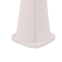 MPC Doccia Riscaldamento Solare Bianca in Polietilene HD Struttura Curva Altezza 226 cm Serbatoio 25 Litri e Accessori in Ottone Modello Rio