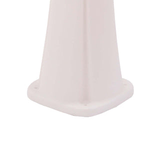 MPC Doccia Riscaldamento Solare Bianca in Polietilene HD Struttura Curva Altezza 226 cm Serbatoio 25 Litri e Accessori in Ottone Modello Rio