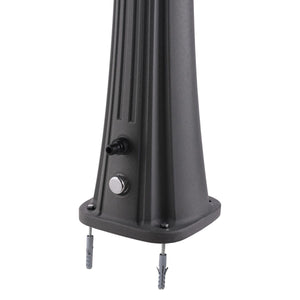 Starmatrix Rio Doccia Solare Curva In Polietilene Serbatoio 25 l Con Lavapiedi Grigio Soffione Rotondo Serbatoio 25 Litri Con Lavapiedi Accessori e Rubinetti In Ottone