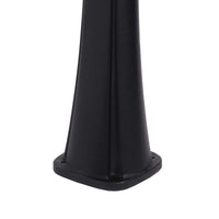 MPC Doccia Piscina Nera in Polietilene HD con Riscaldamento Solare Altezza 226 cm Serbatoio 25 Litri Lavapiedi e Rubinetti in Ottone Modello Rio