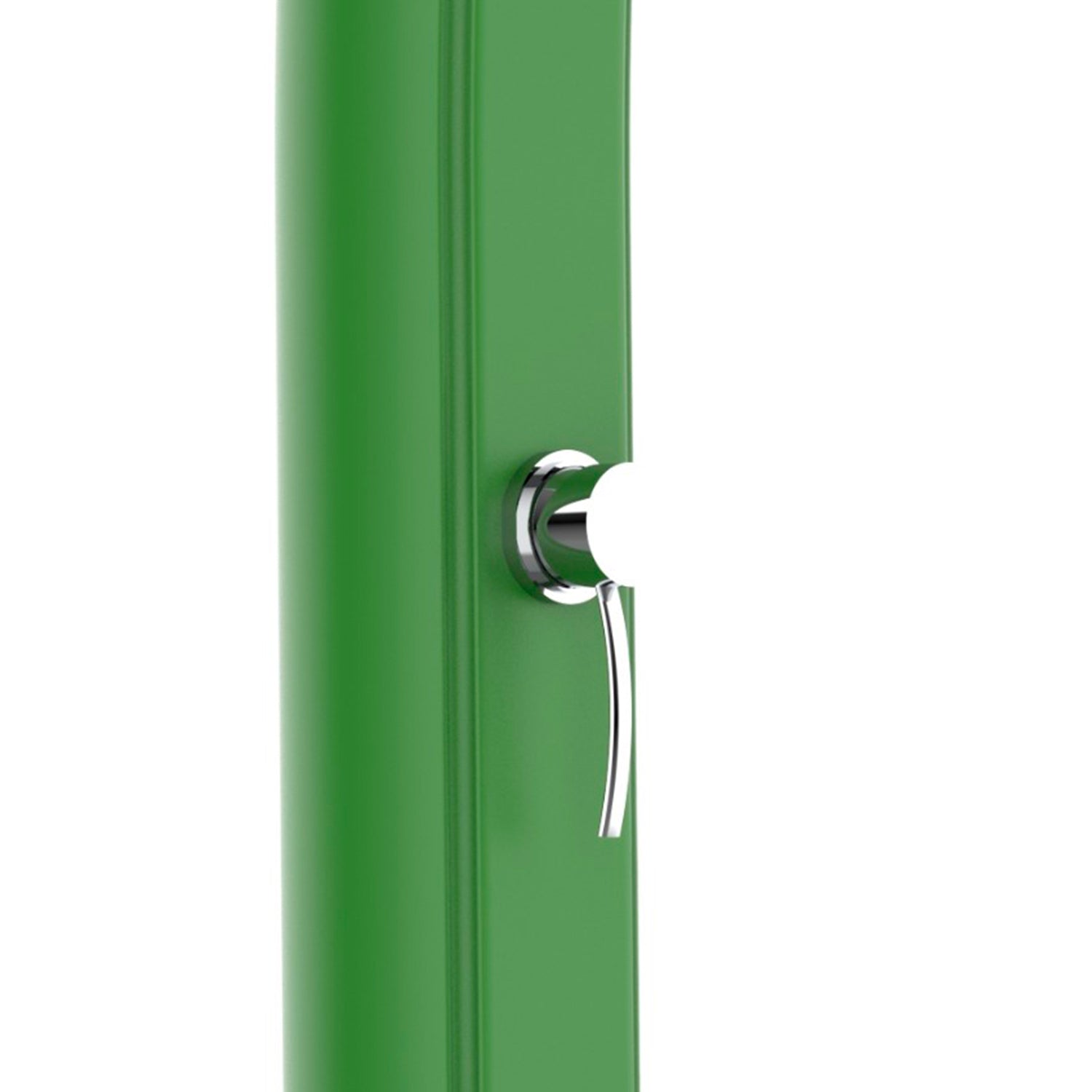 MPC Doccia Verde RAL3028 in Polietilene HD con Riscaldamento Solare Altezza 226 cm e Serbatoio da 25 Litri Modello Rio