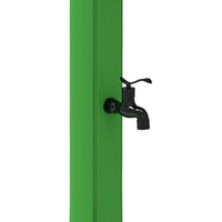 MPC Doccia Verde in Polietilene HD a Riscaldamento Solare con Serbatoio da 25 Litri e Rubinetti Neri Modello Rio Altezza 226 cm Soffione Rotondo Diametro 10 cm Ideale per Esterni