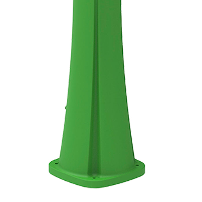 MPC Doccia Verde in Polietilene HD a Riscaldamento Solare con Serbatoio da 25 Litri e Rubinetti Neri Modello Rio Altezza 226 cm Soffione Rotondo Diametro 10 cm Ideale per Esterni