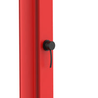 Starmatrix Rioxxl Doccia Solare Curva In Polietilene Da 40 Litri Ideale Per Giardino Rosso Soffione Rotondo Cm Serbatoio 40 Litri Con Lavapiedi