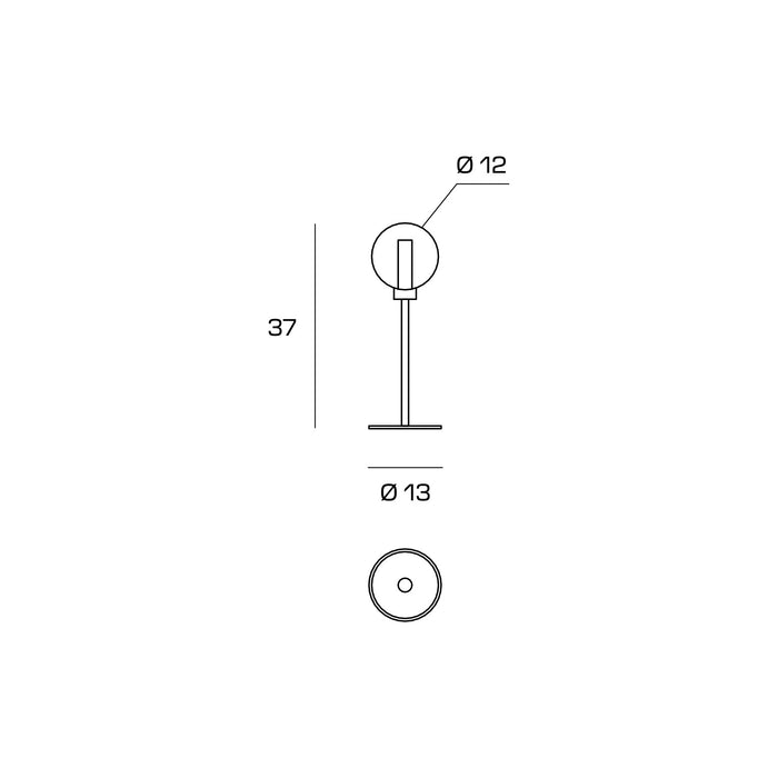 DOM LAMPADA DA TAVOLO 1 LUCE VETRO TRASPARENTE CICLINDRO SATINATO MONTATURA ORO ATTACCO G9 CON DIMMER