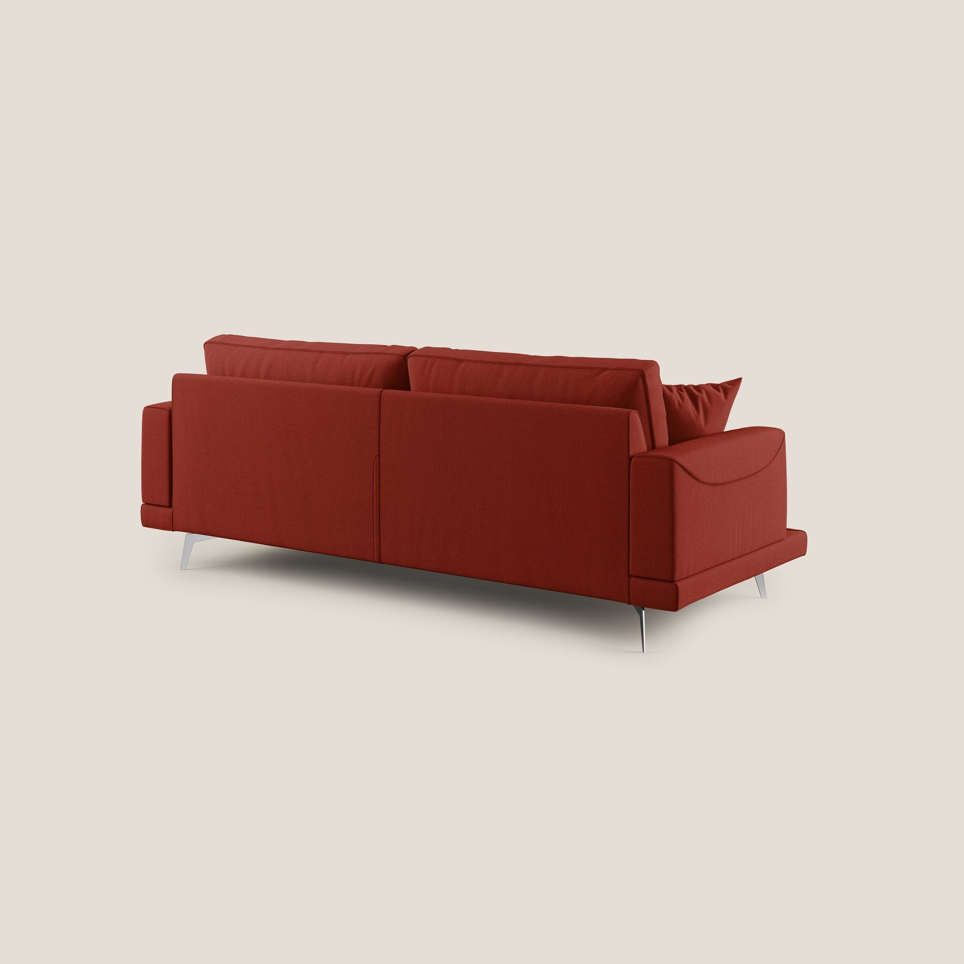 Divano 2 Posti 178x88x93 cm in Tessuto Rosso