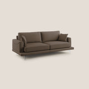 Divano 3 Posti 218x88x93 cm in Tessuto Marrone