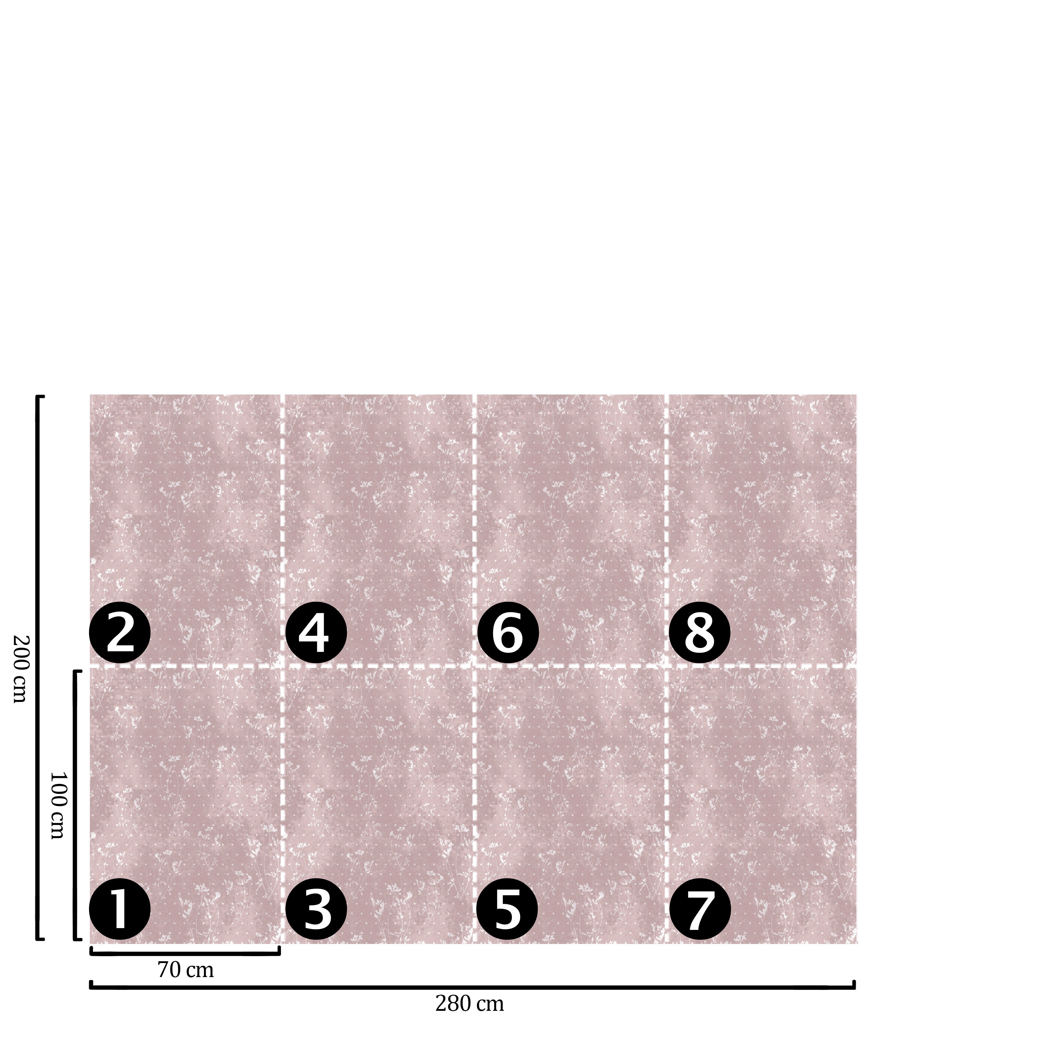 Carta da Parati Eleganza Botanica 200x280cm 5 mq