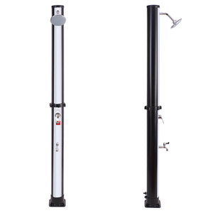 Doccia solare MOOREA nero e argento 18L