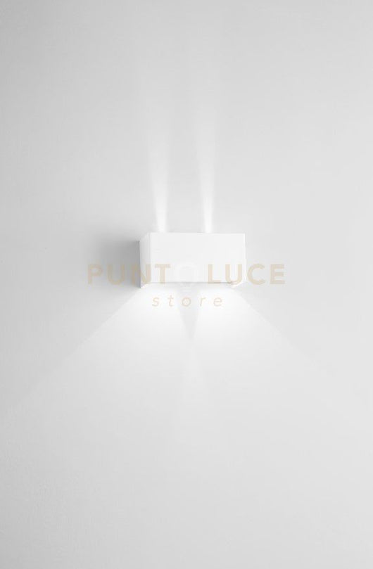 DOUBLE CUBE APPLIQUE DA ESTERNO 20W 1540LM 4000K IP65 BIANCO 20X10CM