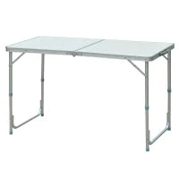 Tavolo Da Campeggio Picnic Pieghevole Portatile 120 x 60 x 54/70 cm