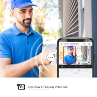 Videospioncino smart con campanello. Visione notturna. Batteria ricaricabile. Rilevazione del movimento. EZVIZ DP2C