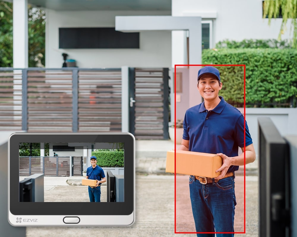 Videospioncino smart con campanello. Visione notturna. Batteria ricaricabile. Rilevazione del movimento. EZVIZ DP2C