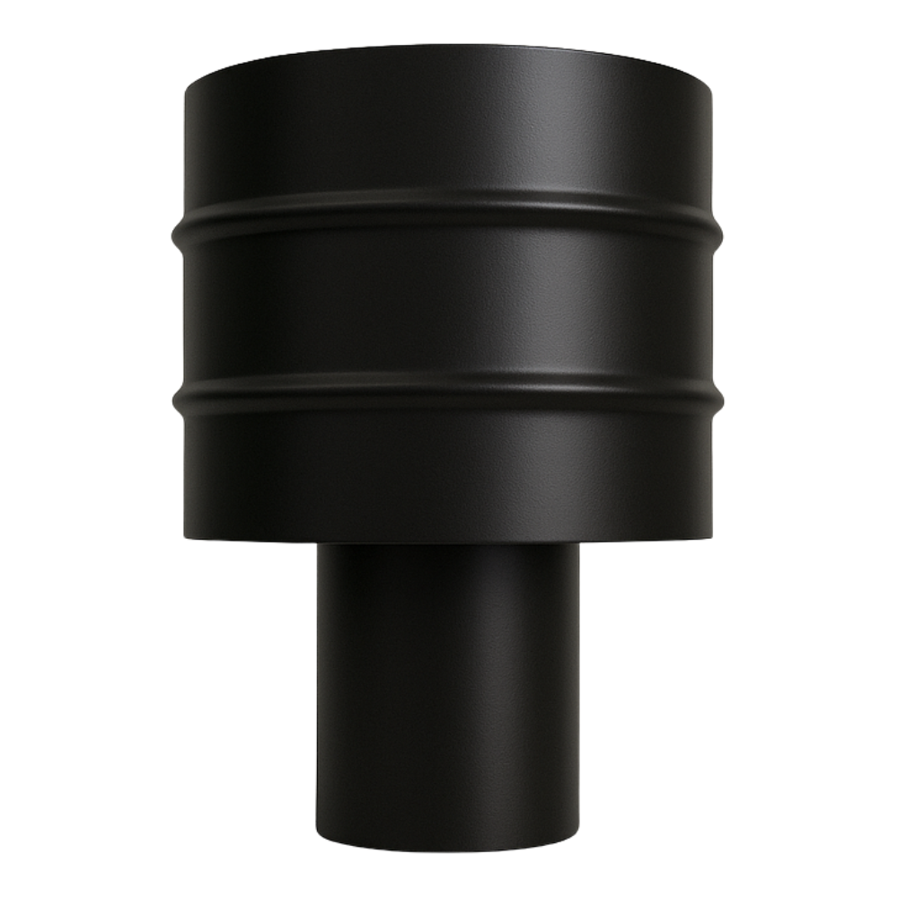 Fumaiolo 4 venti per stufa a pellet sp. 1,2 mm Ø 80