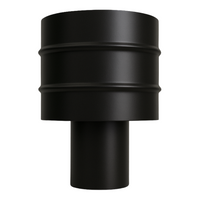 Fumaiolo 4 venti per stufa a pellet sp. 1,2 mm Ø 80