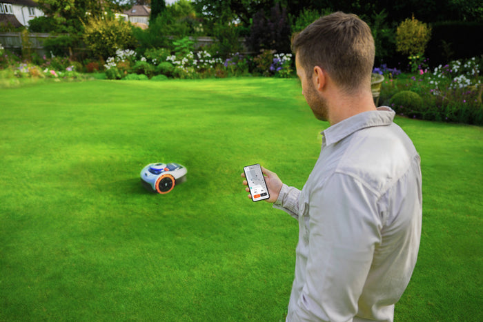 Navimow - Robot tagliaerba i105E, copertura 500mq, senza cavo perimetrale, mappatura assistita attivata da IA, connettivit√† iot, aree di taglio personalizzabili