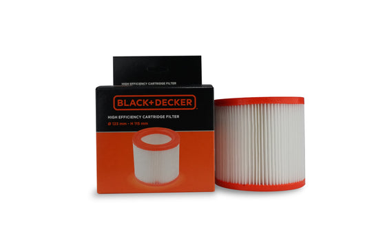 Black+Decker Filtro Cartuccia ad Alta Efficienza per Aspiratori Solidi e Liquidi, Bianco/Rosso