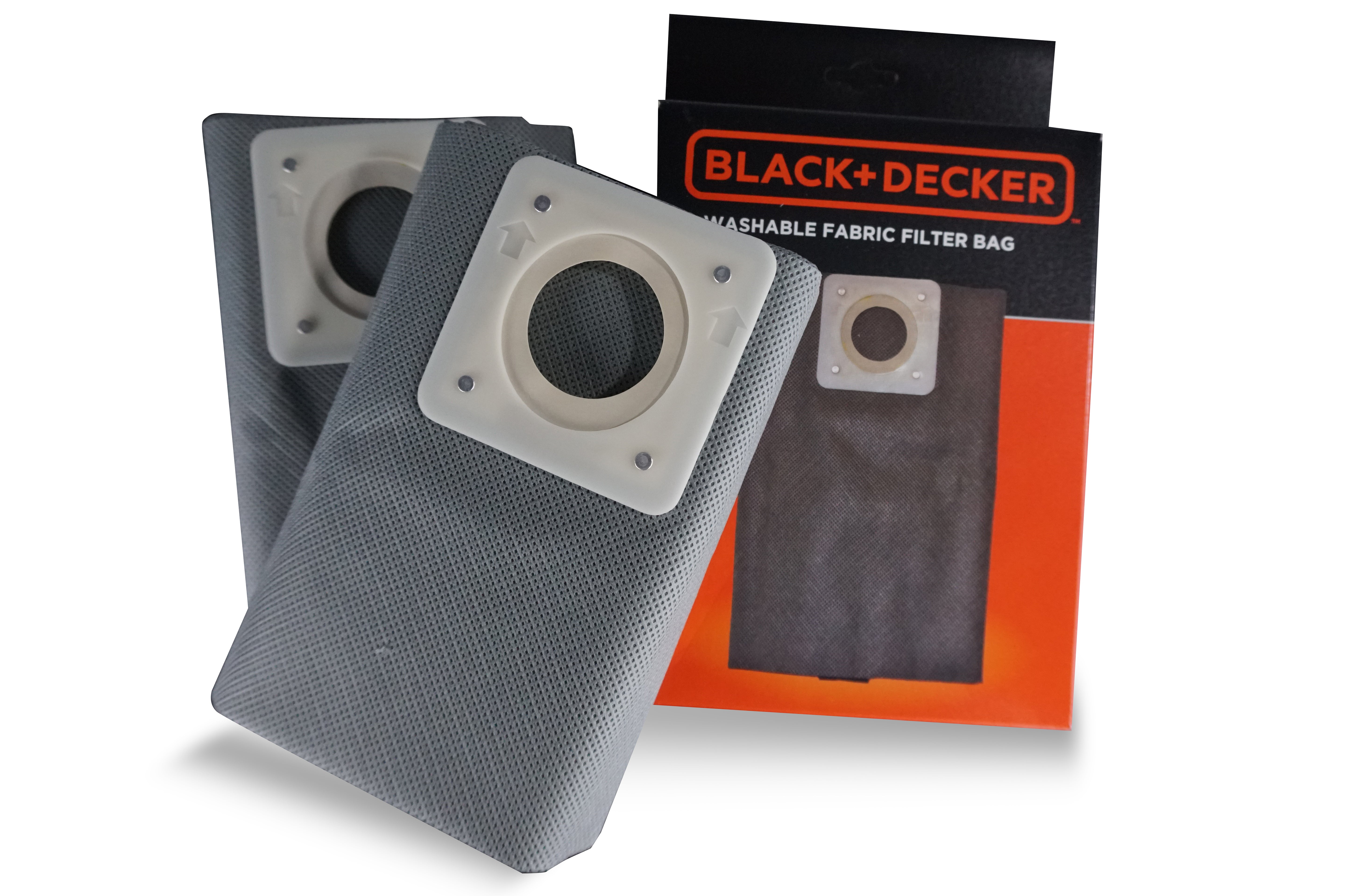 BLACK+DECKER Sacchetti Filtro in Stoffa 30 l per Aspiratori Solidi e Liquidi (2 pcs)