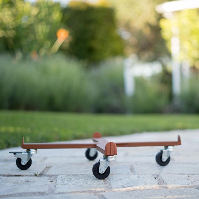 Carrello Portavasi Circolare Speedy con ruota industriale