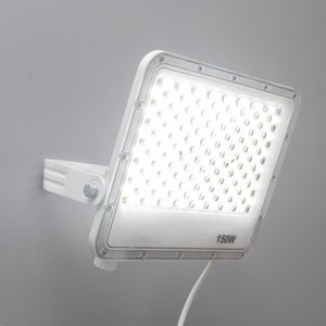Faro slim per esterno LED IP65 con interruttore CCT da 3000K a 6500K faretto bianco staffa luce giardino insegna tabella 150W