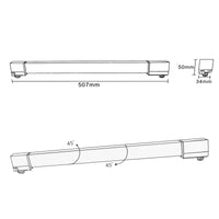 Faretto track binario monofase LED CCT 20W barra orientabile interni luce lineare resa 160W negozio vetrina ufficio 230V BIANCO