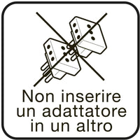 Ecova 30045 adattatore triplo spina 16a 3 prese bipasso bianco