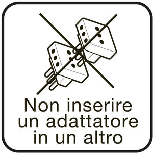 Ecova 30045 adattatore triplo spina 16a 3 prese bipasso bianco