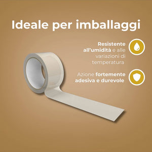 Nastro adesivo silenzioso trasparente 50mm x 66mt per imballaggio