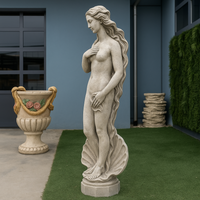 Statua cemento grigio effetto pietra naturale venere botticelli h120 cm giardini