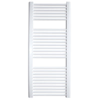 Termoarredo bianco per bagno in acciaio calorifero termosifone scaldasalviette *** misure h1500xl450xi400 30 tubi, pe...