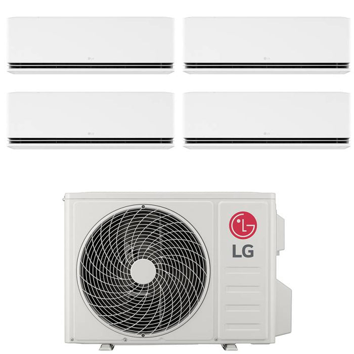 Climatizzatore Condizionatore LG Quadri Split Inverter Serie DUALCOOL DELUXE 9+9+9+12 con MU4R25 R-32 Wi-Fi Integrato 9000+9000+9000+12000
