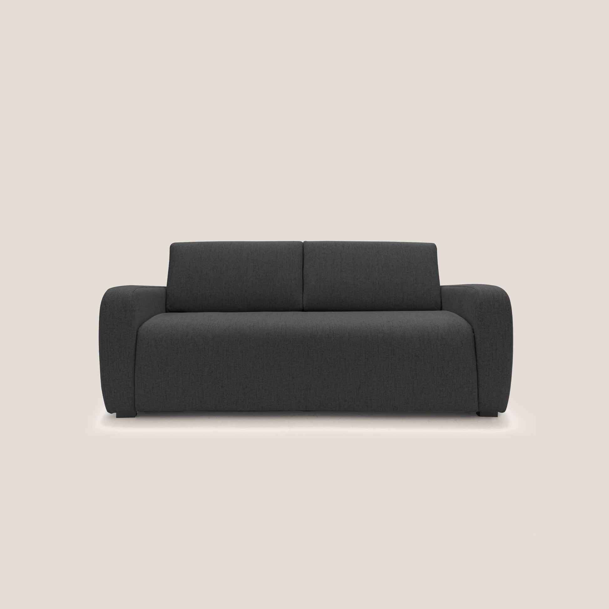 Divano Letto 3 Posti 215x93x100 cm in Tessuto Antracite
