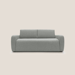 Divano Letto 3 Posti 195x93x100 cm in Tessuto Grigio Chiaro