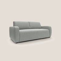 Divano Letto 3 Posti 195x93x100 cm in Tessuto Grigio Chiaro