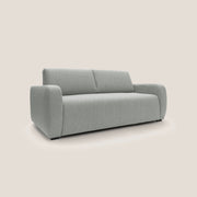 Divano Letto 3 Posti 215x93x100 cm in Tessuto Grigio Chiaro