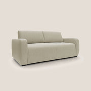 Divano Letto 3 Posti 215x93x100 cm in Tessuto Beige