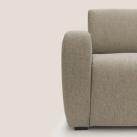 Divano Letto 3 Posti 195x93x100 cm in Tessuto Marrone