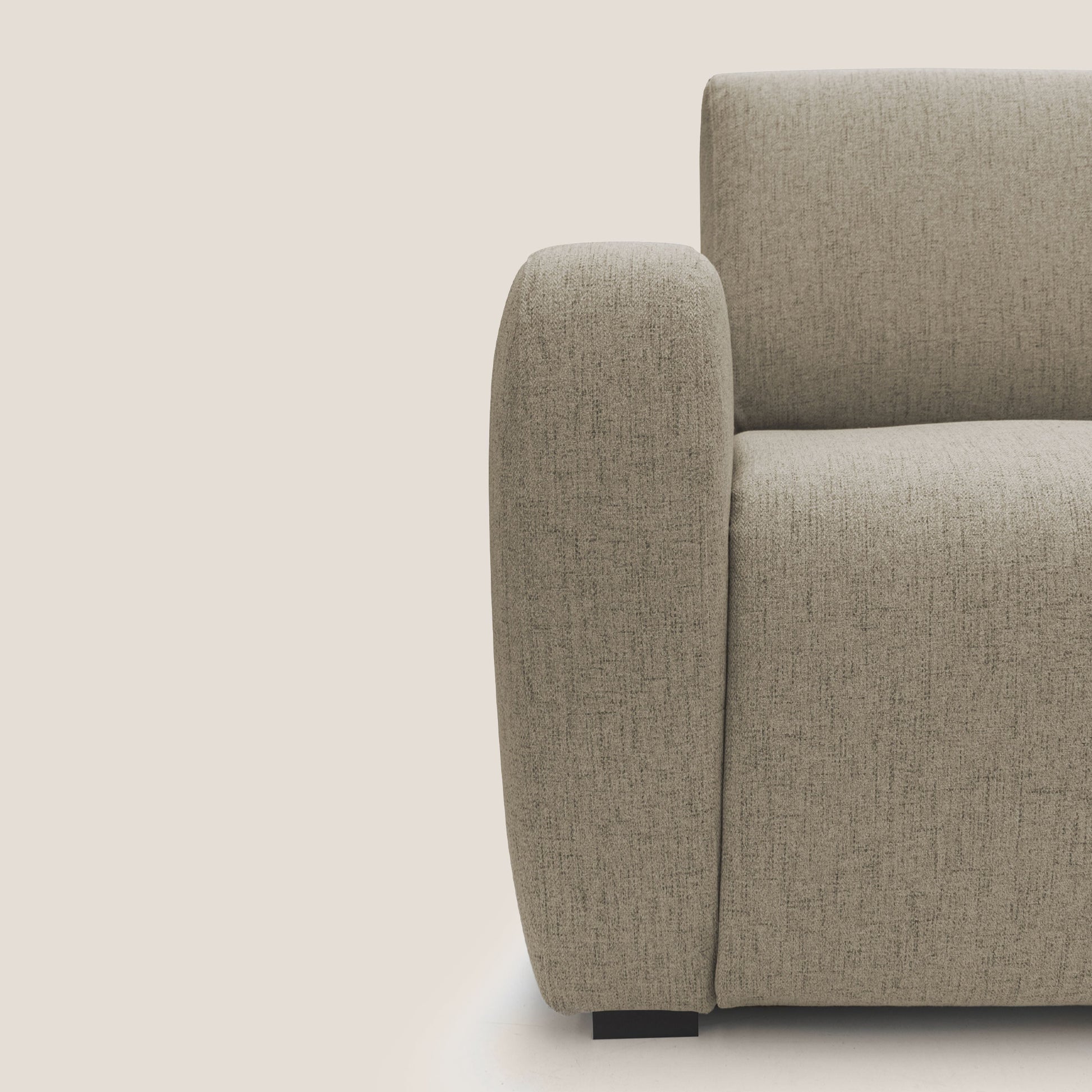 Divano Letto 3 Posti 215x93x100 cm in Tessuto Marrone