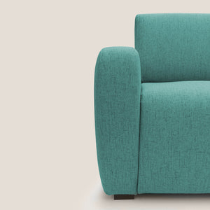 Divano Letto 3 Posti 195x93x100 cm in Tessuto Verde