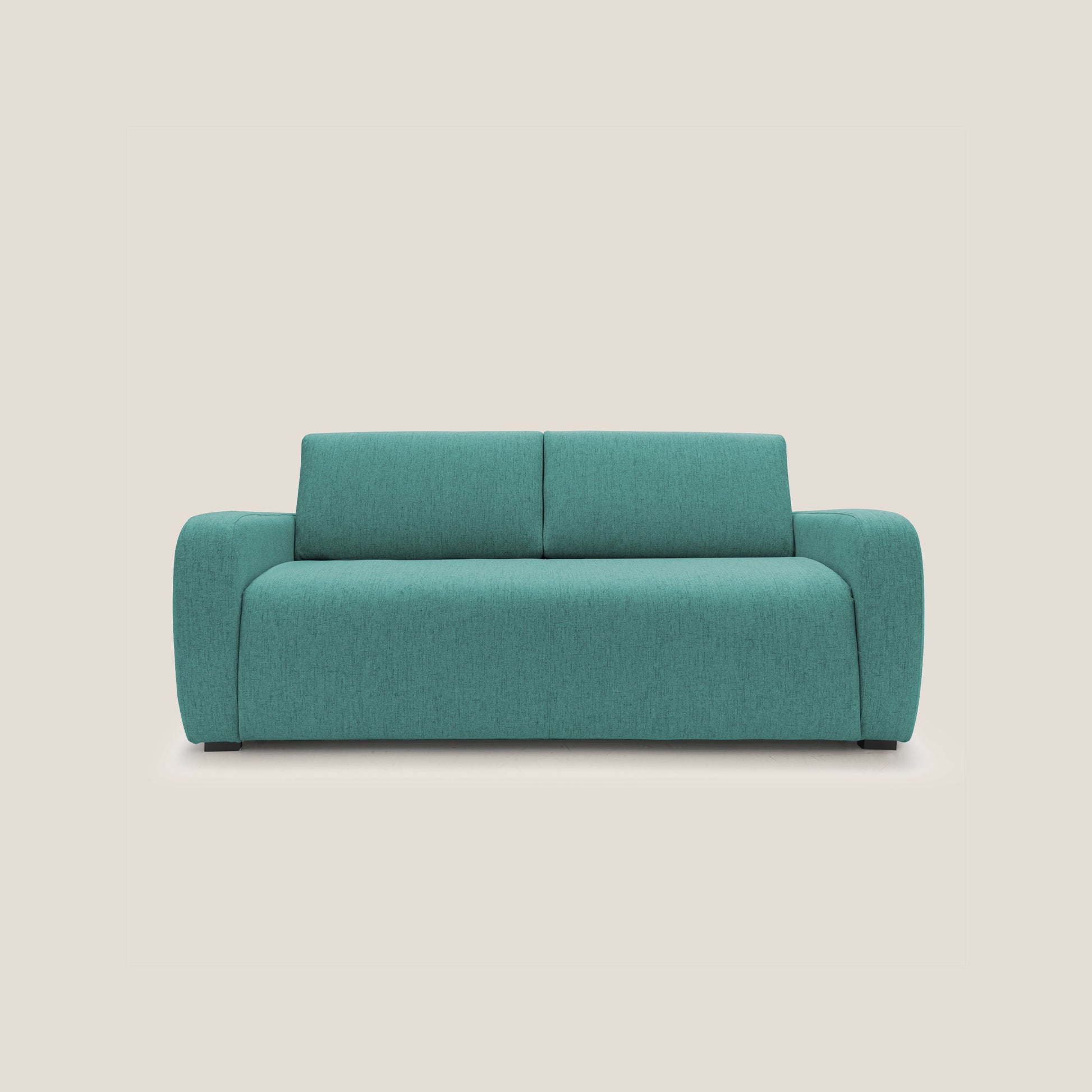 Divano Letto 3 Posti 195x93x100 cm in Tessuto Verde