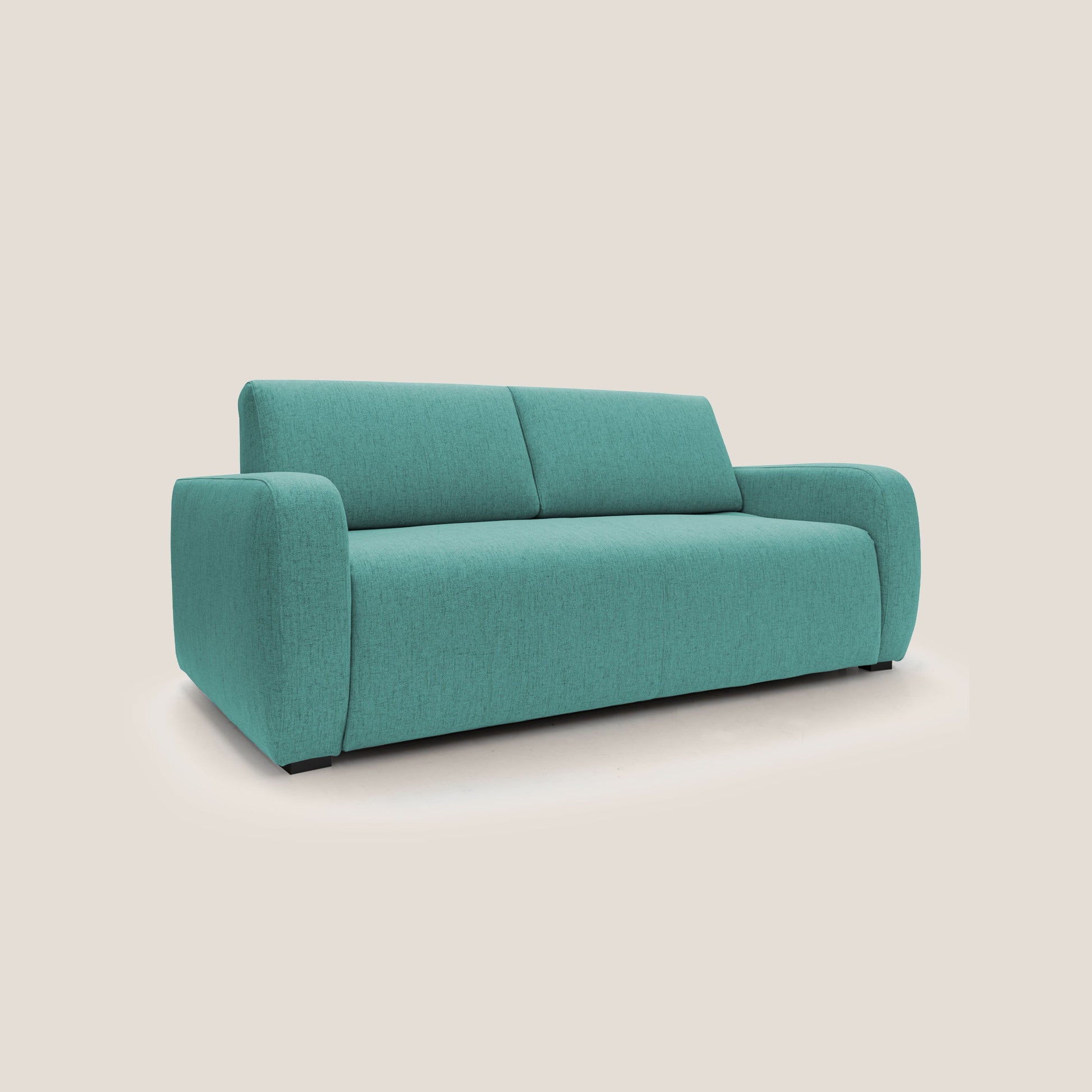 Divano Letto 3 Posti 195x93x100 cm in Tessuto Verde